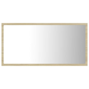 Specchio da Bagno LED Rovere Sonoma 80x8,5x37 cm in Truciolato cod mxl 72414