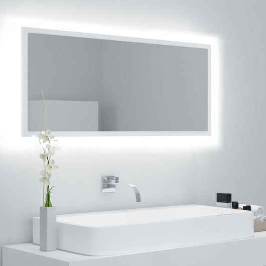 Specchio da Bagno con LED Bianco 100x8,5x37 cm in Truciolato cod mxl 78136