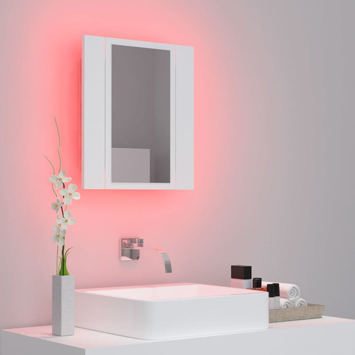 Specchio da Bagno con LED Bianco 40x12x45 cm in Acrilico 804948