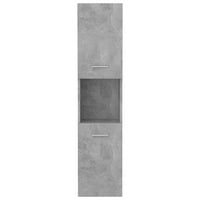 Armadio da Bagno Grigio Cemento 30x30x130 cm in Truciolato cod mxl 63170