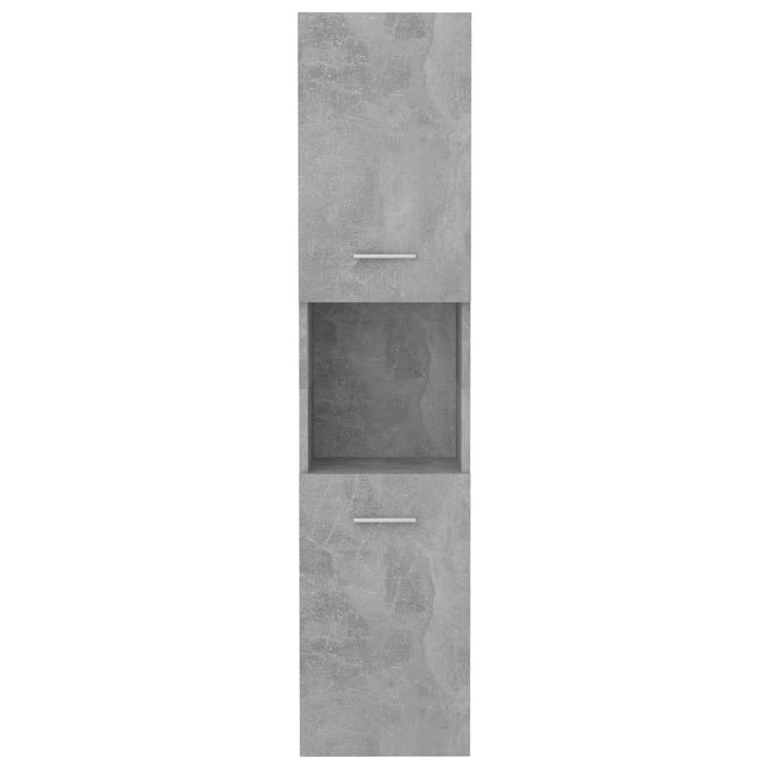 Armadio da Bagno Grigio Cemento 30x30x130 cm in Truciolato cod mxl 63170