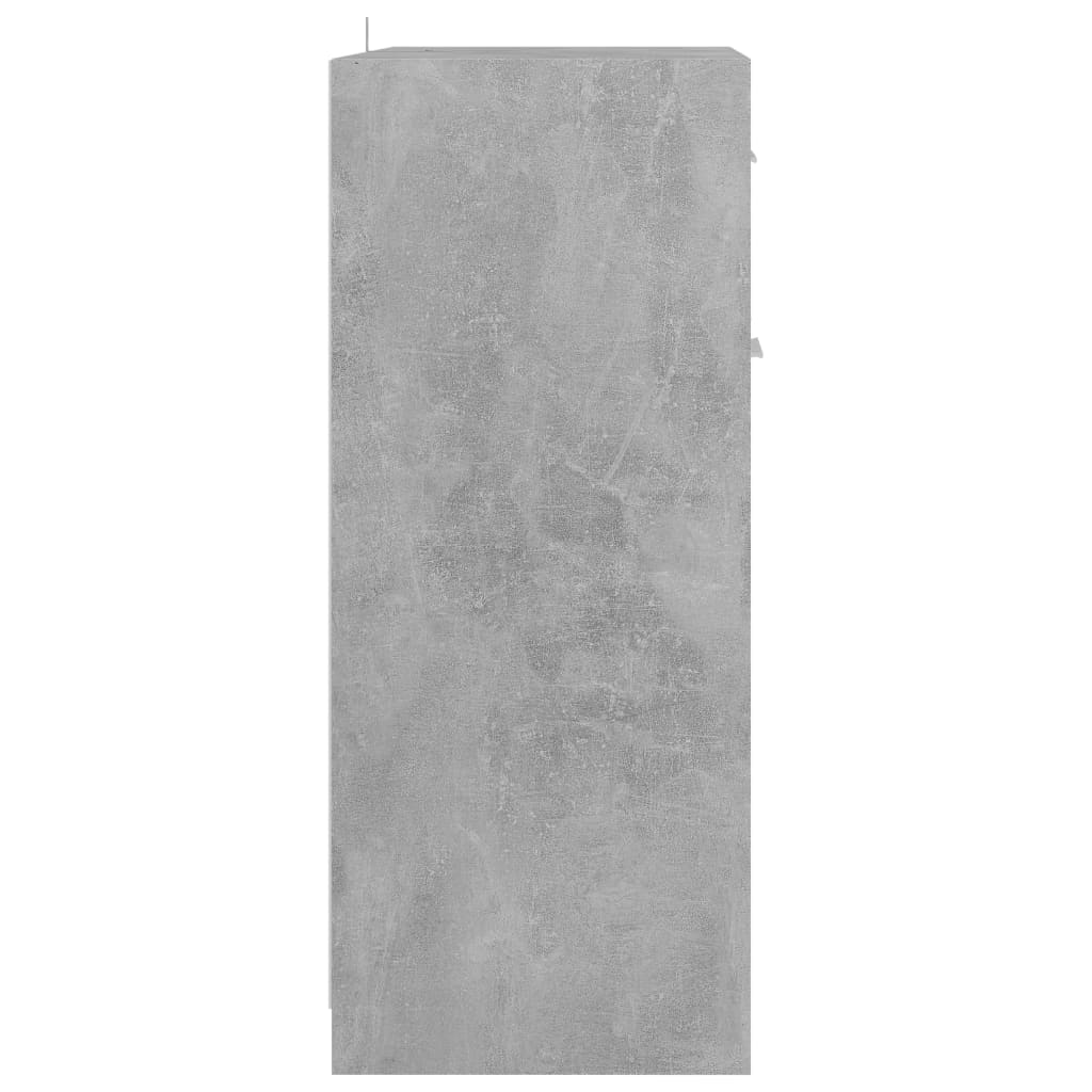 Armadio da Bagno Grigi Cemento 60x33x80 cm in Truciolato cod mxl 20892