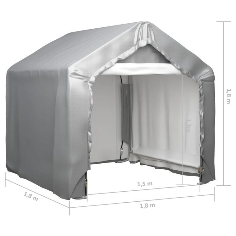 Tenda Grigia 180x180 cm in Acciaio Zincato 148633