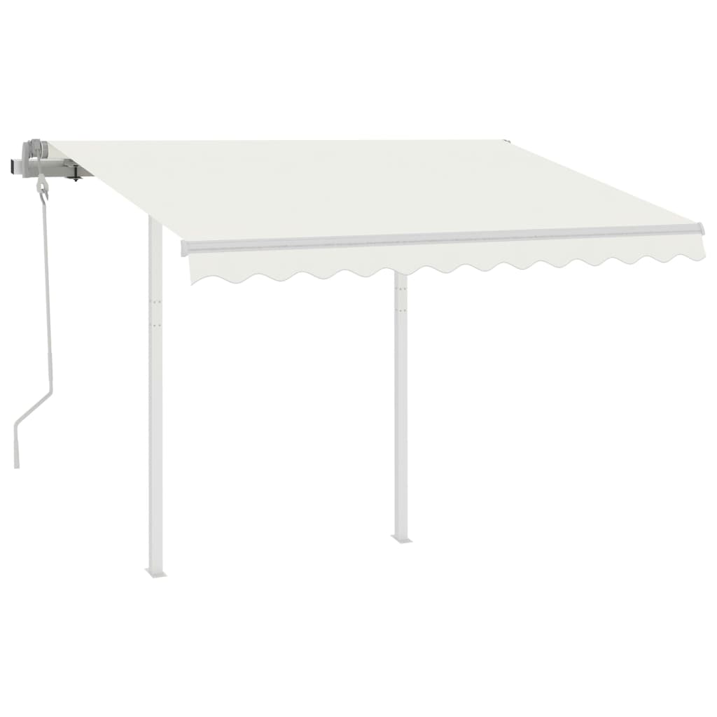 Set Pali per Tenda da Sole Bianco 300x245 cm Ferro 315093