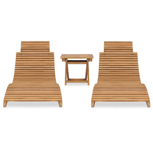 Set Salotto da Giardino 3 pz Pieghevole in Massello di Teak cod mxl 8638