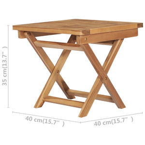 Set Salotto da Giardino 3 pz Pieghevole in Massello di Teak 3059960