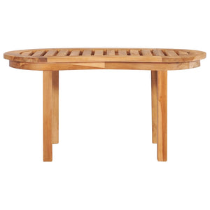 Set Salotto da Giardino 4 pz Design Curvo in Massello di Teak 3059962