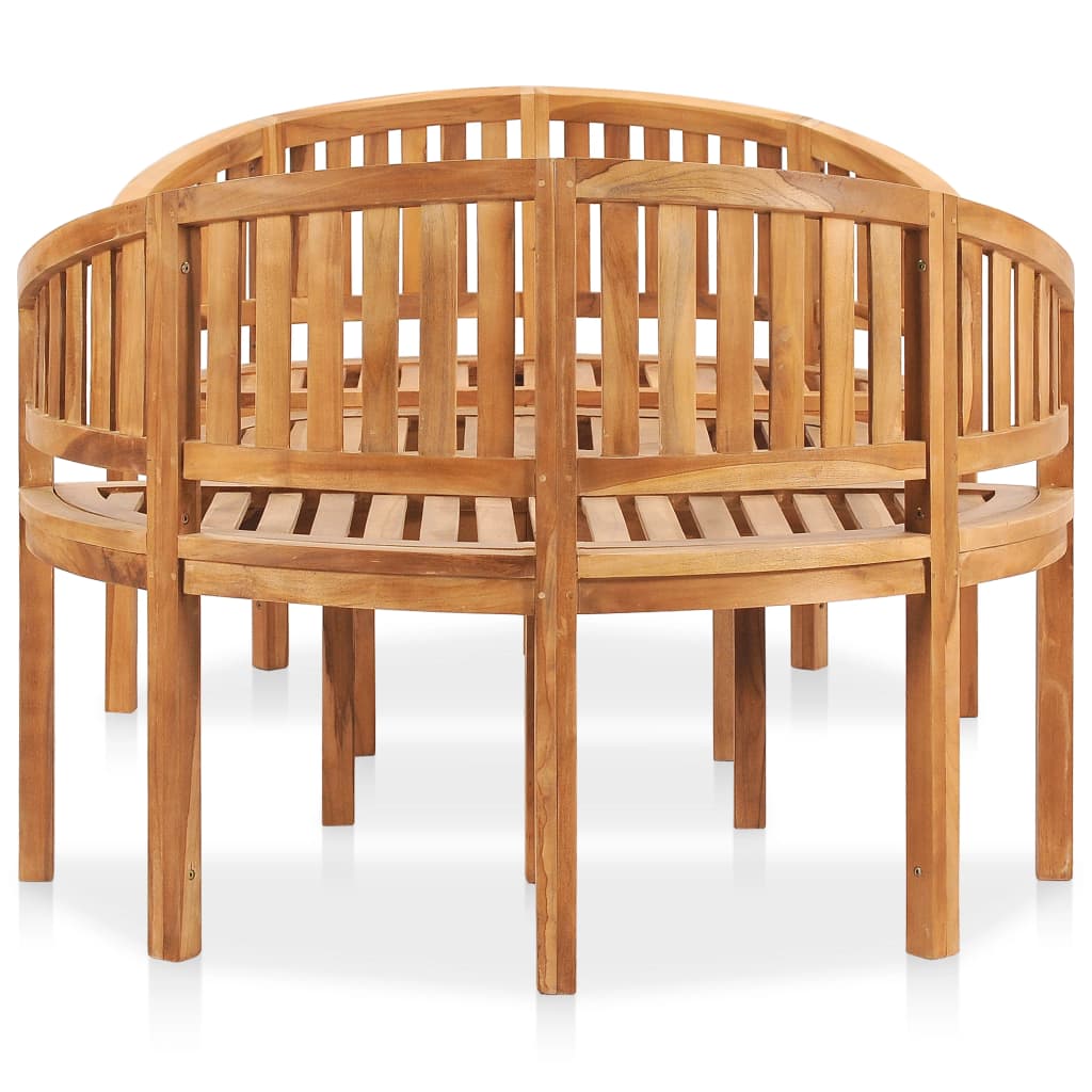 Set Salotto da Giardino 3 pz Design Curvo in Massello di Teak cod mxl 40734