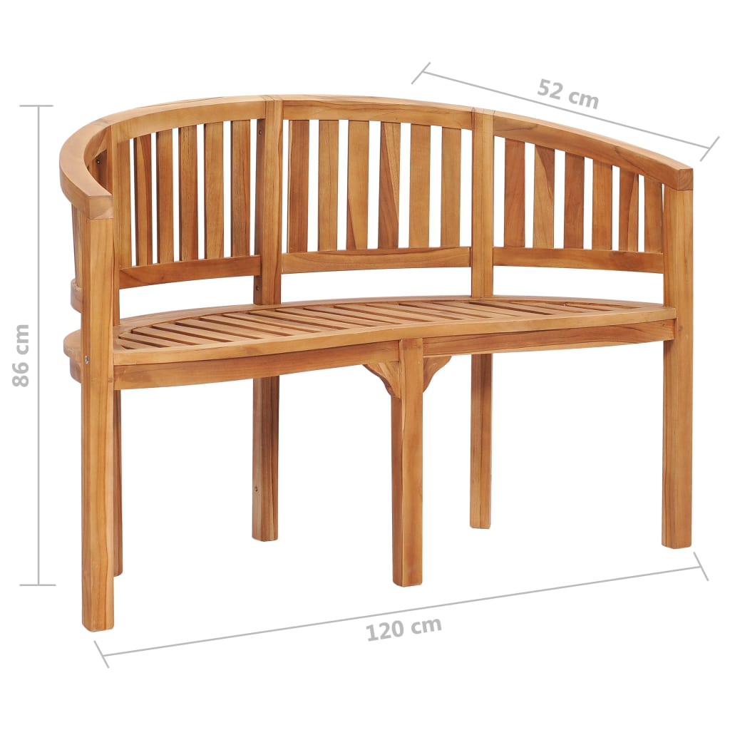 Set Salotto da Giardino 3 pz Design Curvo in Massello di Teak cod mxl 40734