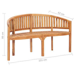 Set Salotto da Giardino 3 pz Design Curvo in Massello di Teak 3059967