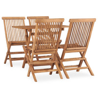 Set da Pranzo da Giardino 5 pz Pieghevole in Massello di Teak 3059976