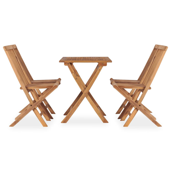 Set da Pranzo da Giardino 5 pz Pieghevole in Massello di Teak 3059976