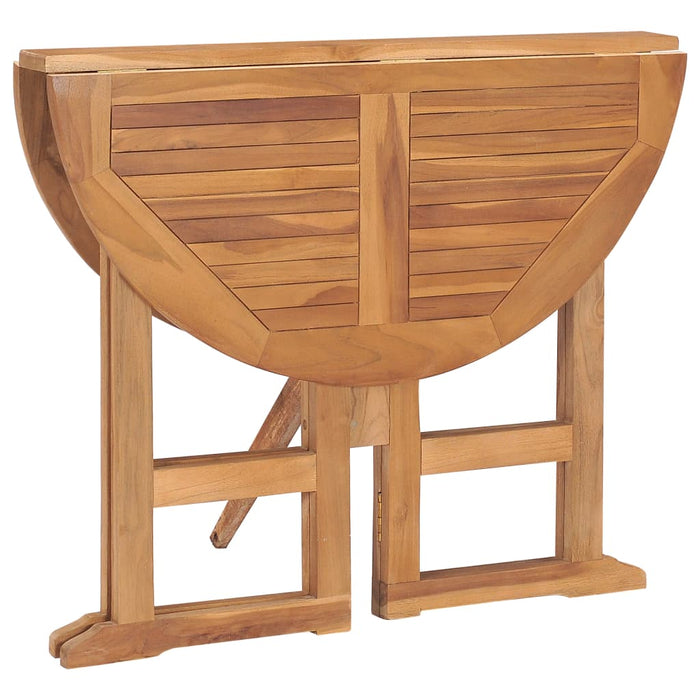 Set da Pranzo da Giardino 5 pz Pieghevole in Massello di Teak cod mxl 40823