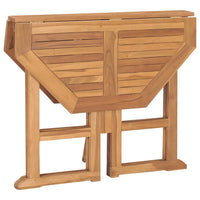 Set da Pranzo da Giardino 5 pz Pieghevole in Massello di Teak cod mxl 35434