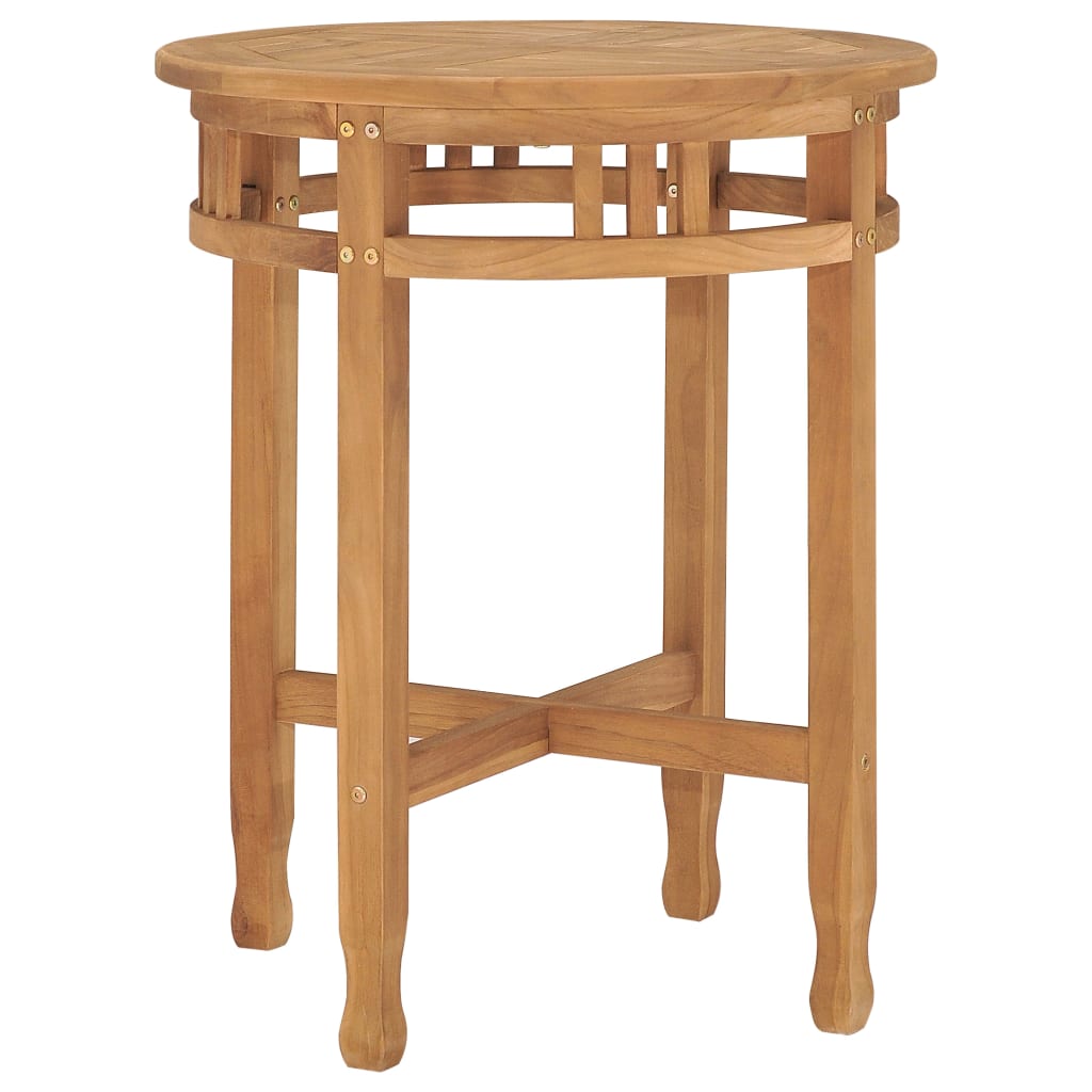 Set da Pranzo da Giardino 3 pz in Legno Massello di Teak cod mxl 30550