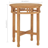 Set da Pranzo da Giardino 3 pz in Legno Massello di Teak cod mxl 30550