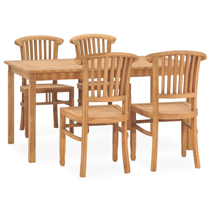 Set da Pranzo da Giardino 5 pz in Legno Massello di Teakcod mxl 69413