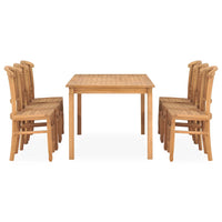 Set da Pranzo da Giardino 7 pz in Legno Massello di Teak 3060029