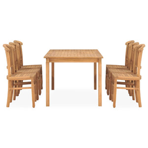 Set da Pranzo da Giardino 7 pz in Legno Massello di Teak 3060029