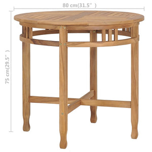 Set da Pranzo da Giardino 3 pz con Cuscini in Legno di Teak cod mxl 31011