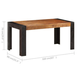 Tavolo da Pranzo 160x80x76 cm in Legno Massello di Mango 3060200