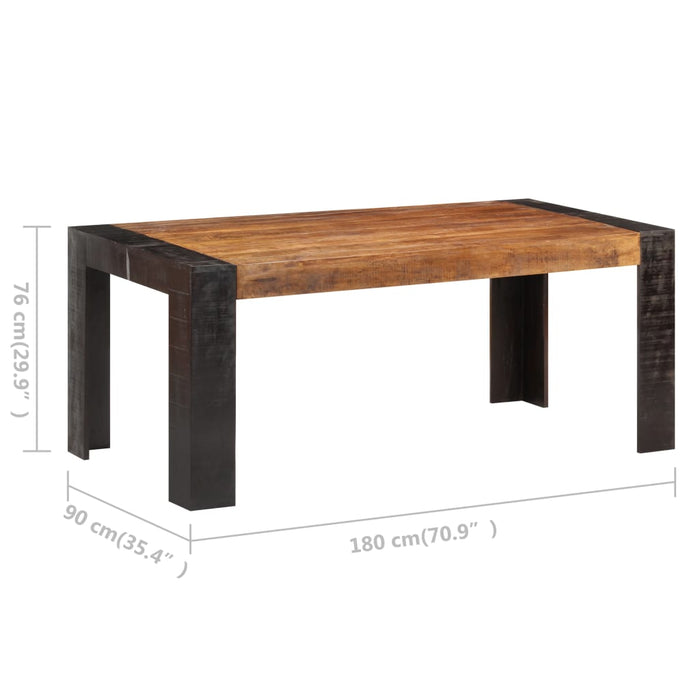 Tavolo da Pranzo 180x90x76 cm in Legno Massello di Mango 3060202