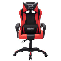 Sedia da Gaming con Luci a LED RGB Rossa e Nera in Similpelle 287997