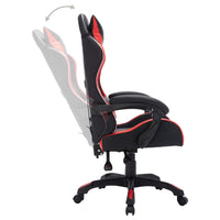 Sedia da Gaming con Luci a LED RGB Rossa e Nera in Similpelle 287997