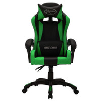 Sedia da Gaming con Luci a LED RGB Verde e Nera in Similpelle 287999