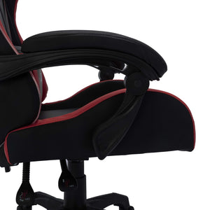 Sedia da Gaming con Luci a LED RGB Rosso Vino e Nera Similpelle 288003