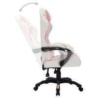 Sedia da Gaming con Luci a LED RGB Rosa e Nera in Similpelle cod mxl 25321