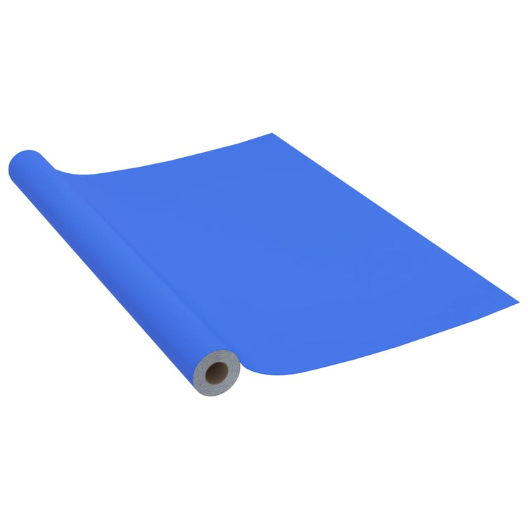 Pellicola Autoadesiva per Mobili Blu Lucido 500x90 cm in PVC cod mxl 41026