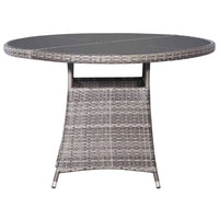 Set Mobili da Pranzo Giardino 5 pz Polyrattan Antracite Grigio 3059453