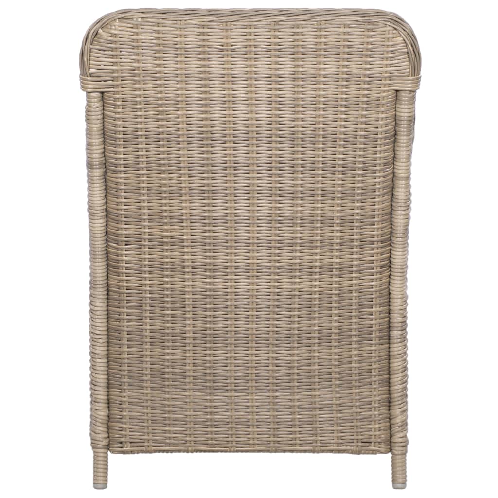 Set da Pranzo da Giardino 11 pz in Polyrattan Marrone cod mxl 37961