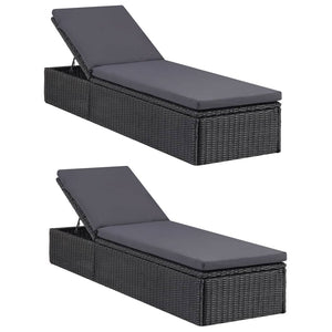 Set da Pranzo da Giardino 11 pz in Polyrattan Nero cod mxl 37962