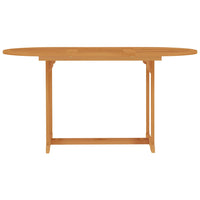 Set da Pranzo da Giardino 5 pz in Legno Massello di Teak 3059528