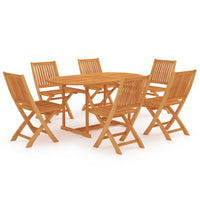 Set da Pranzo da Giardino 7 pz in Legno Massello di Teak cod mxl 74846