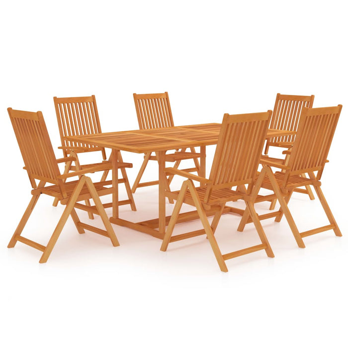 Set da Pranzo da Giardino 7 pz in Legno Massello di Teak cod mxl 35706