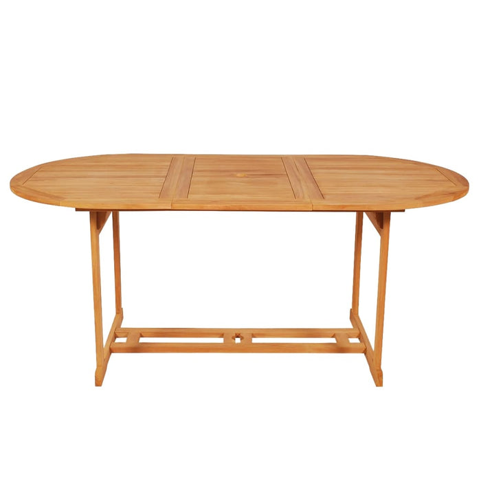 Set da Pranzo da Giardino 7 pz con Cuscini in Legno di Teak 3059557