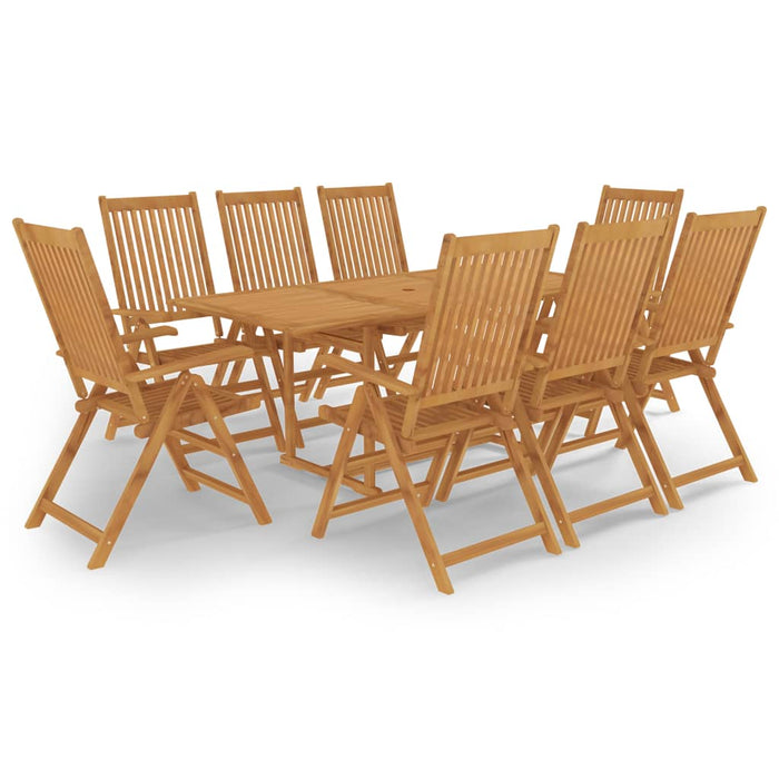 Set da Pranzo da Giardino 9 pz in Legno Massello di Teak cod mxl 40220