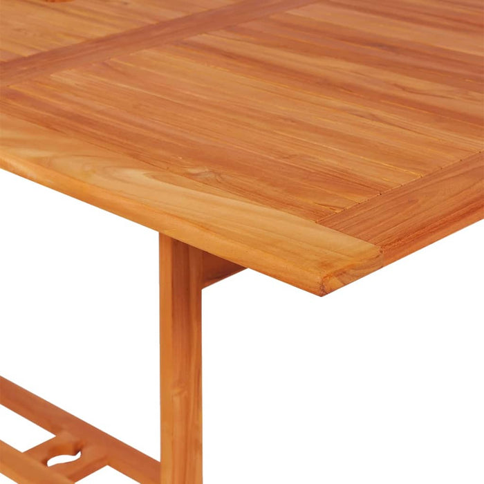 Set da Pranzo da Giardino 9 pz con Cuscini in Legno di Teak cod mxl 45148