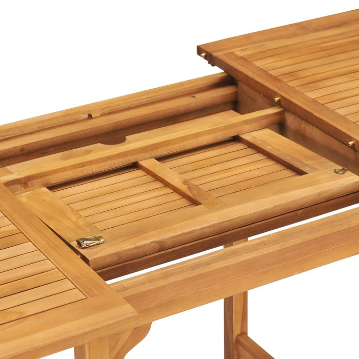 Set da Pranzo da Giardino 5 pz in Legno Massello di Teak cod mxl 41446