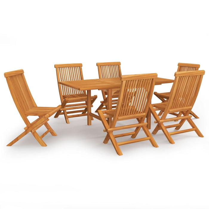 Set da Pranzo da Giardino 7 pz in Legno Massello di Teak cod mxl 48120