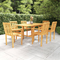 Set da Pranzo da Giardino 7 pz in Legno Massello di Teak cod mxl 40738