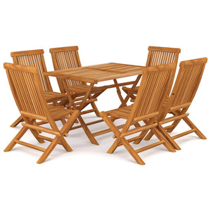 Set da Pranzo da Giardino 7 pz in Legno Massello di Teak cod mxl 45078