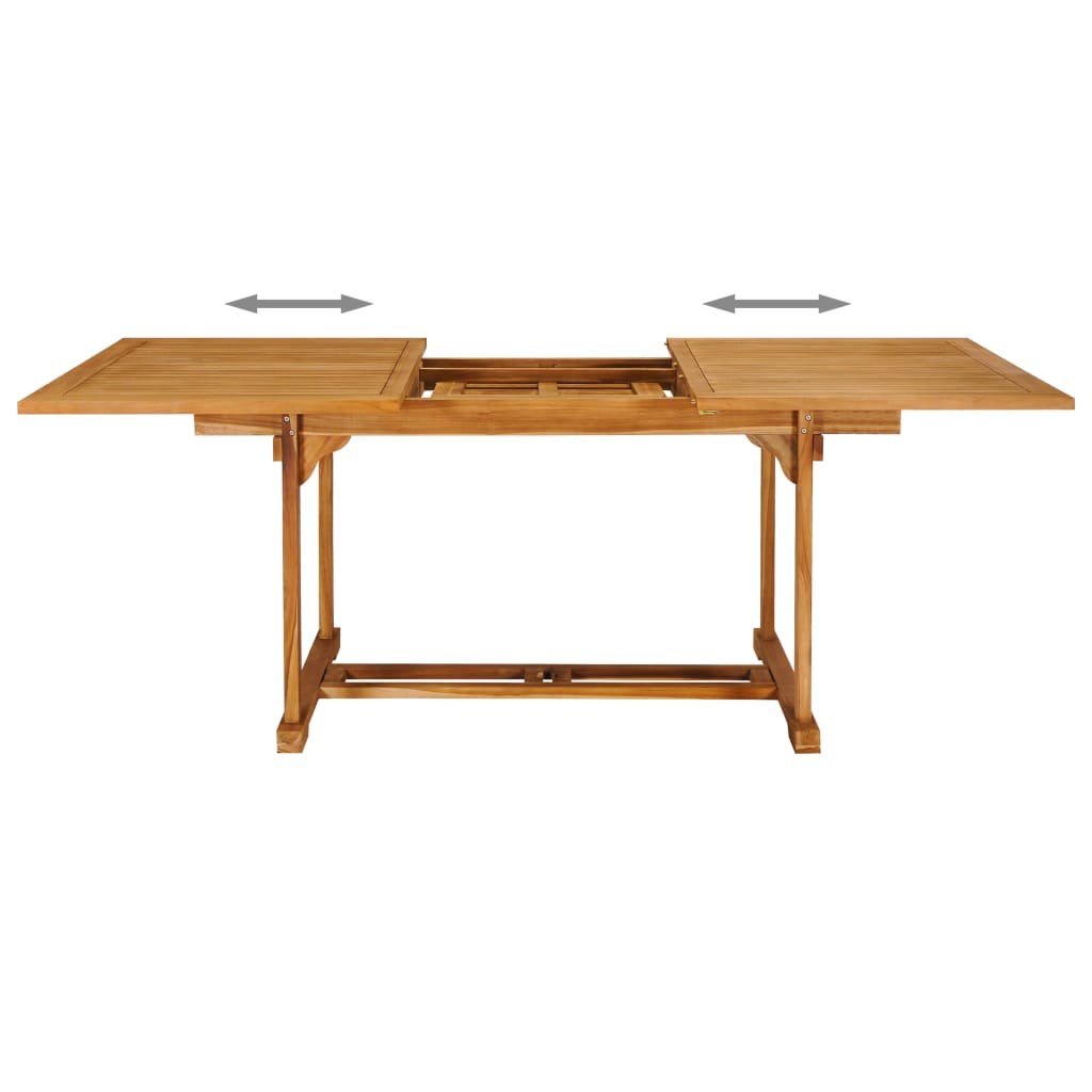 Set da Pranzo da Giardino 7 pz in Legno Massello di Teak 3059605