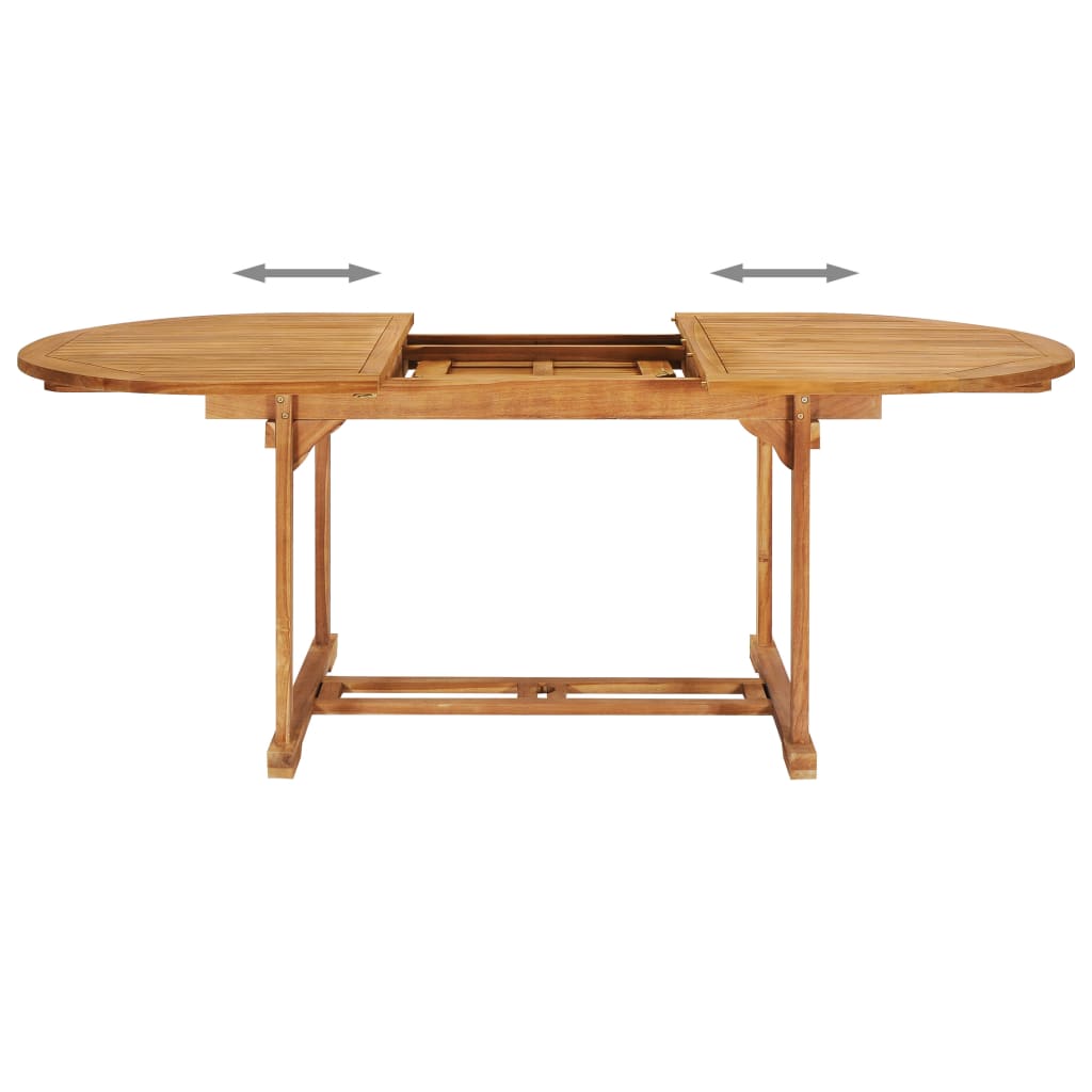 Set da Pranzo da Giardino 7 pz in Legno Massello di Teak 3059609