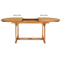 Set da Pranzo da Giardino 7 pz in Legno Massello di Teak 3059609