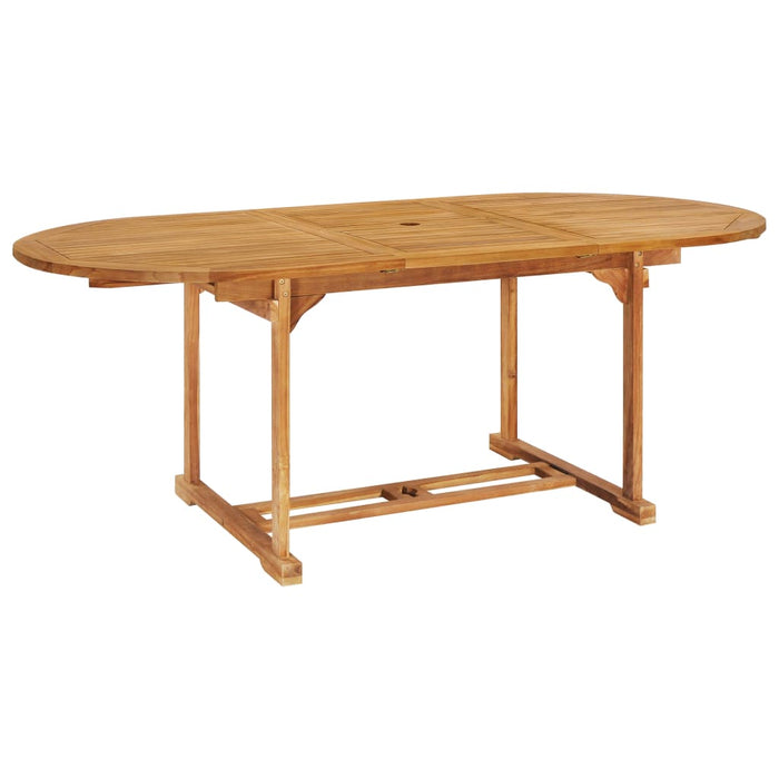 Set da Pranzo da Giardino 7 pz in Legno Massello di Teak 3059609