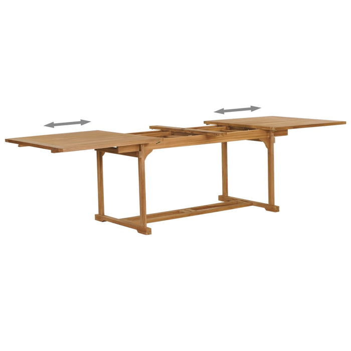 Set da Pranzo 9 pz in Legno Massello di Teak cod mxl 40221